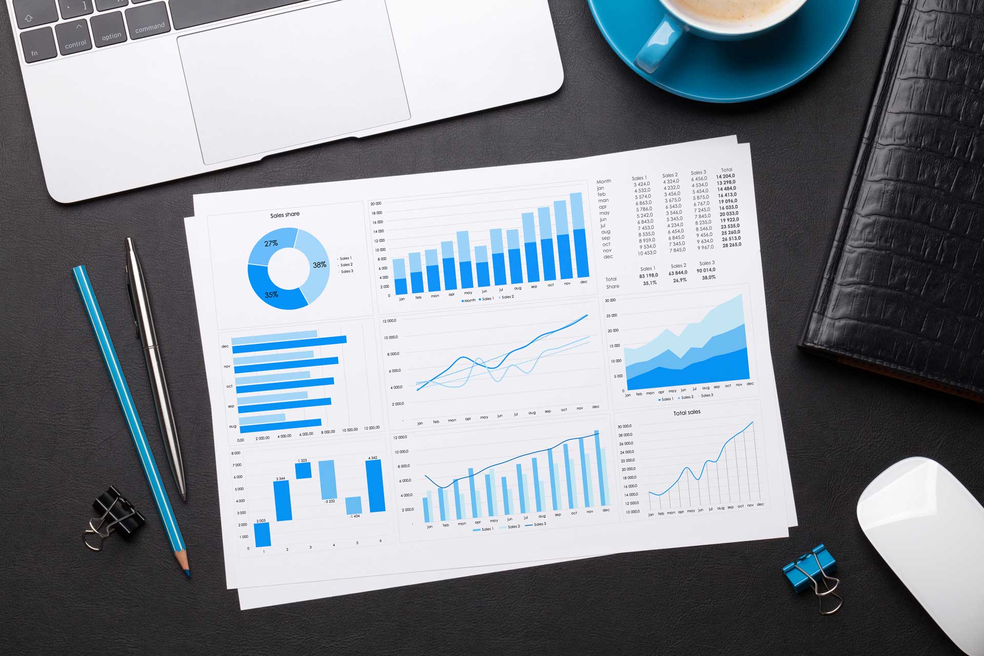 office-workplace-table-with-reports-HLR7FXT